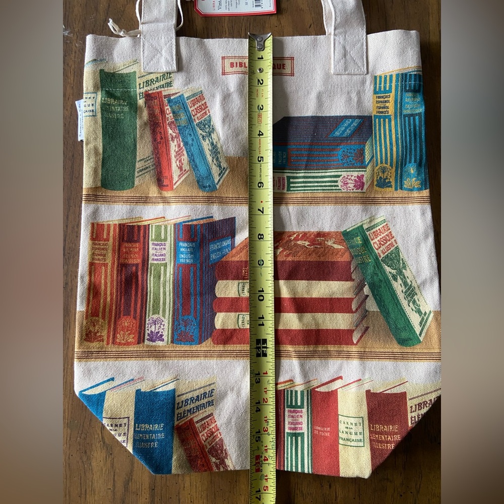 NWT Cavallini & Co. Bibliotheque tote - Picture 8 of 11